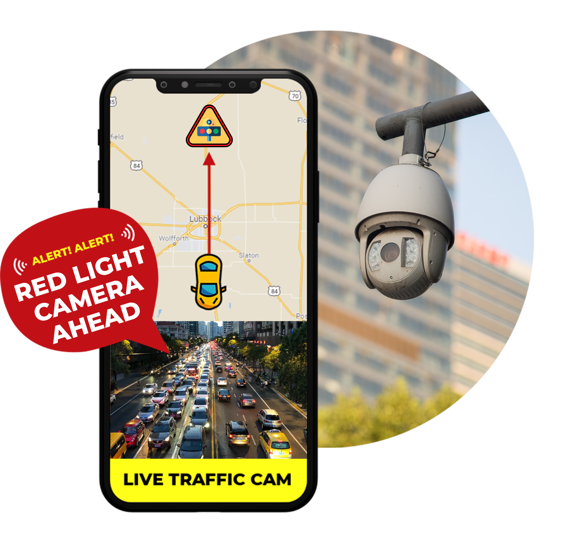 Red light camera ahead