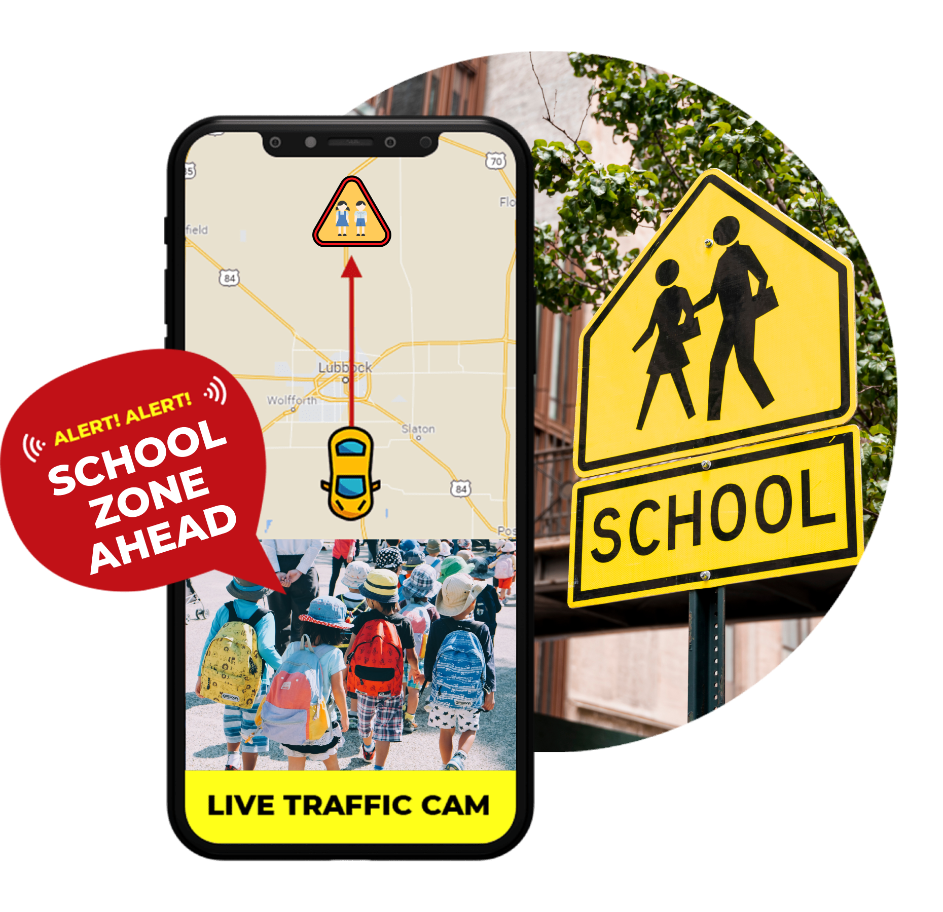 School zone ahead